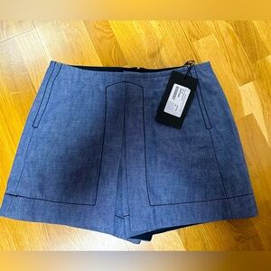 Victoria Beckham Denim Skort, Size 2 (fits XS)